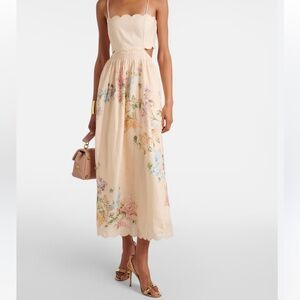Zimmermann Halliday Scallop Midi Dress